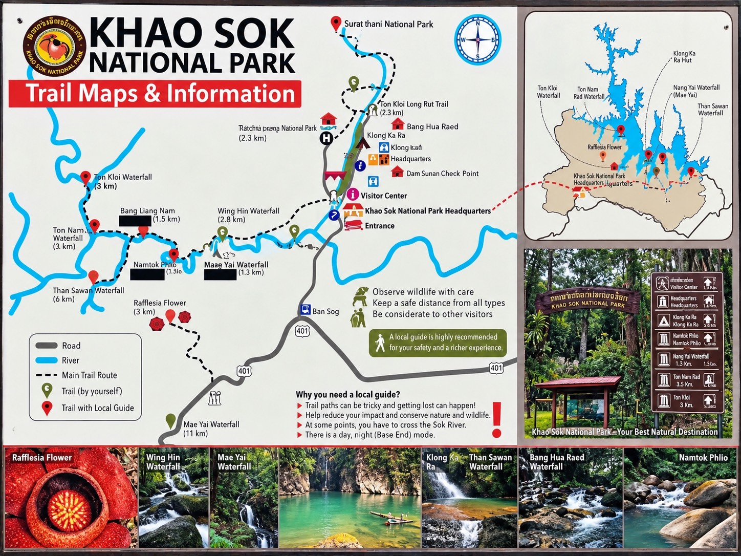 Den Khao Sok zu Fuß entdecken